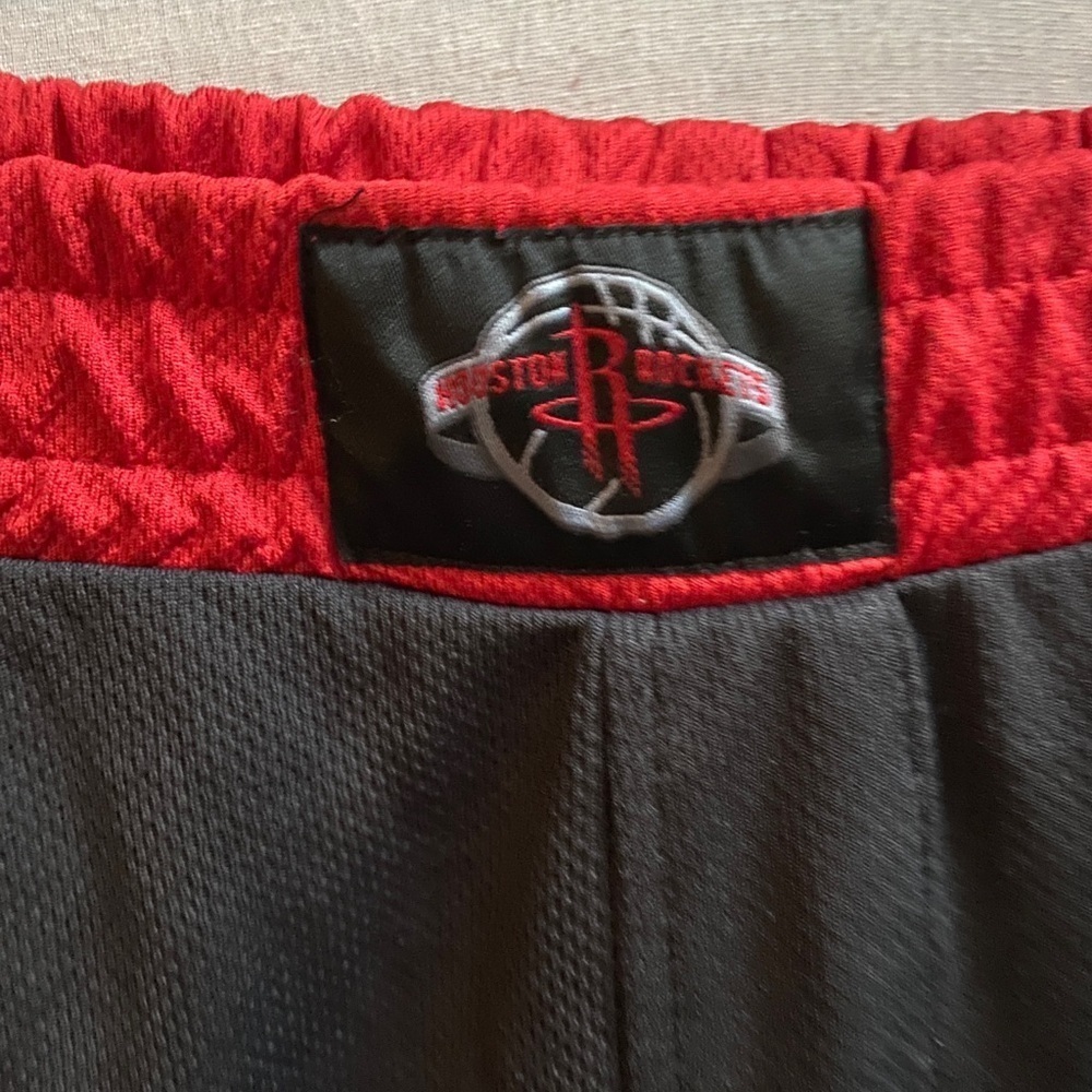 NBA Houston Rockets Defacto Fit Basketball Shorts Red & Black Size S